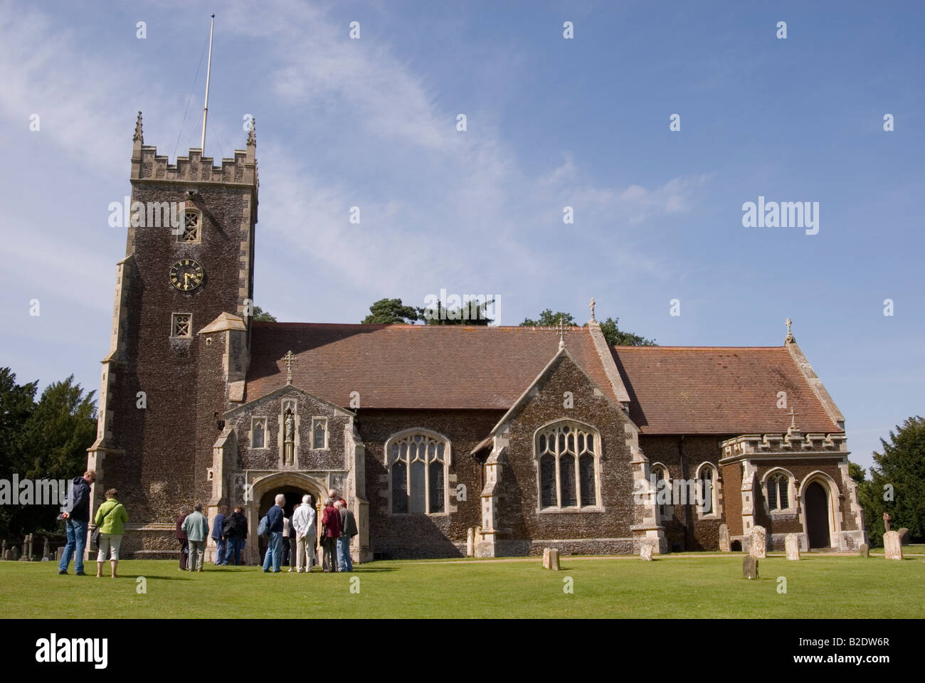 La Chiesa di Santa Maria sul Magdaline Sandringham Estate In Norfolk, Regno Unito Foto Stock