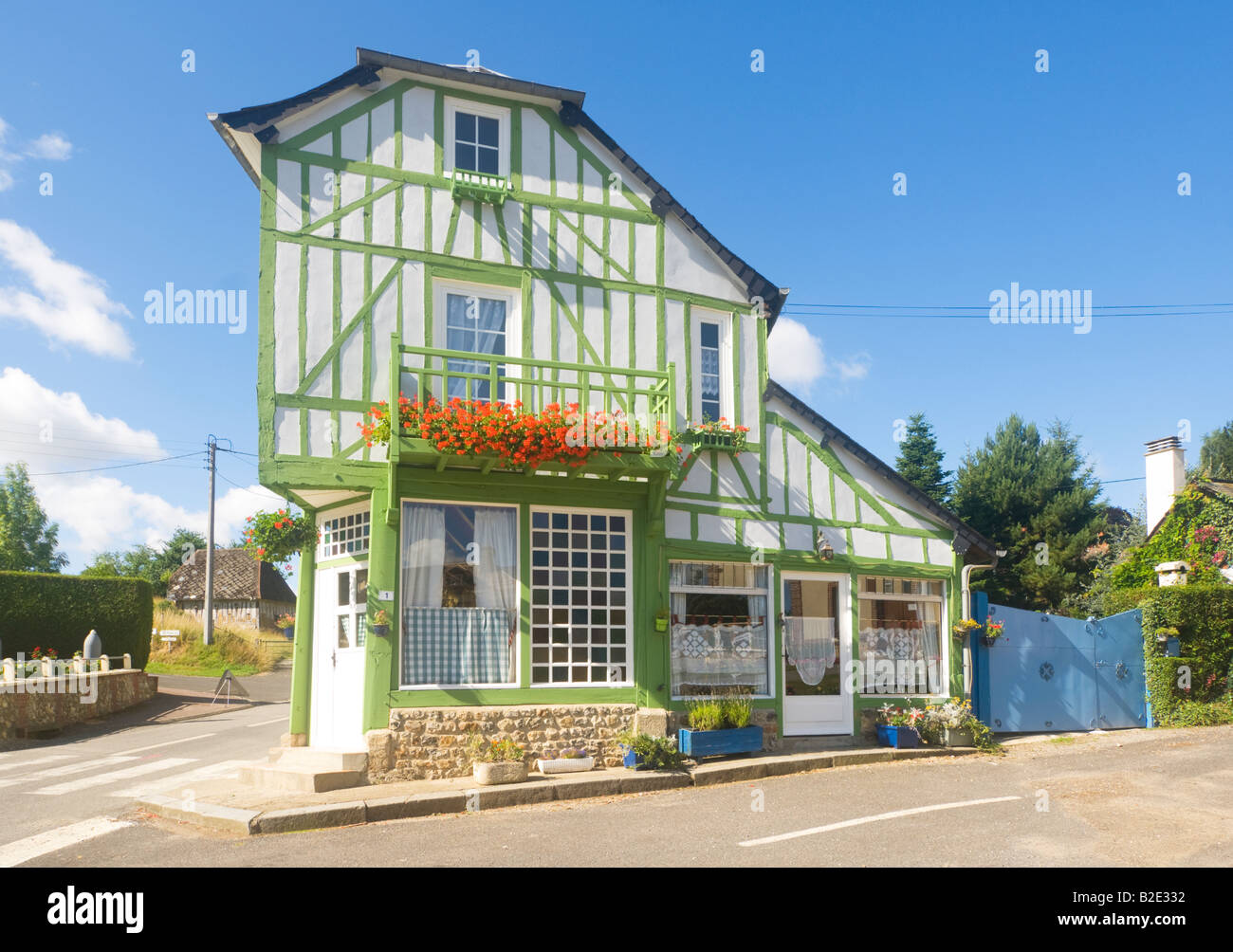 Casa di villaggio in Normandia Francia Foto Stock