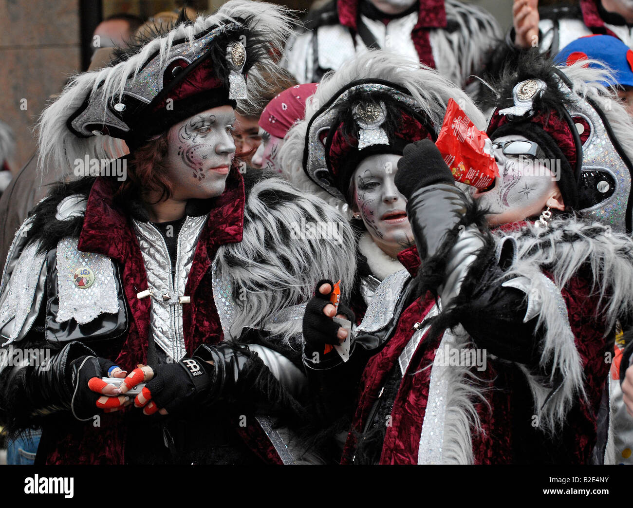 Scene da sfilata di carnevale in Germania Foto Stock