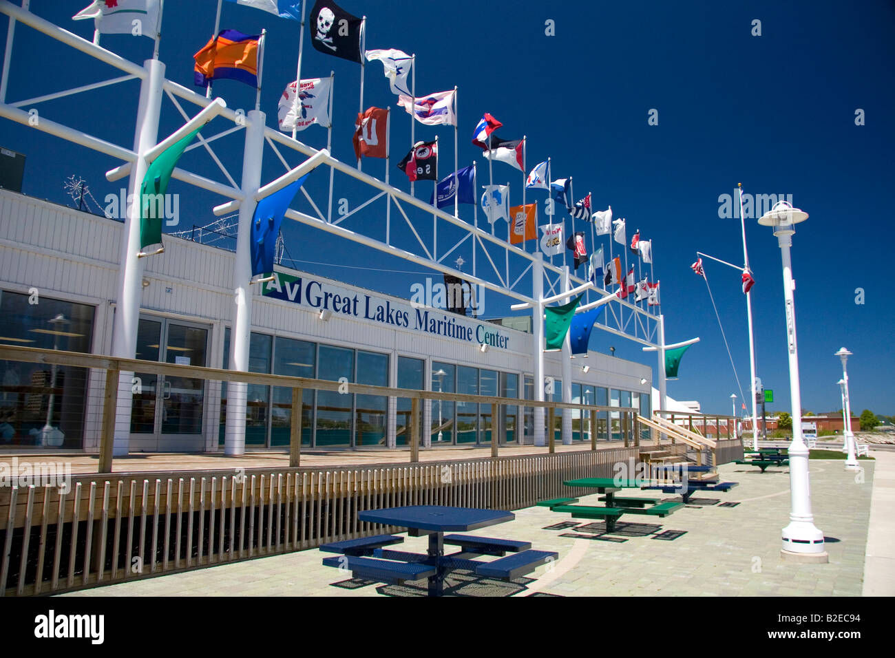 Vantage Point Grandi Laghi centro marittimo situato sulla St Clair fiume in cui incontra il fiume nero a Port Huron Michigan Foto Stock