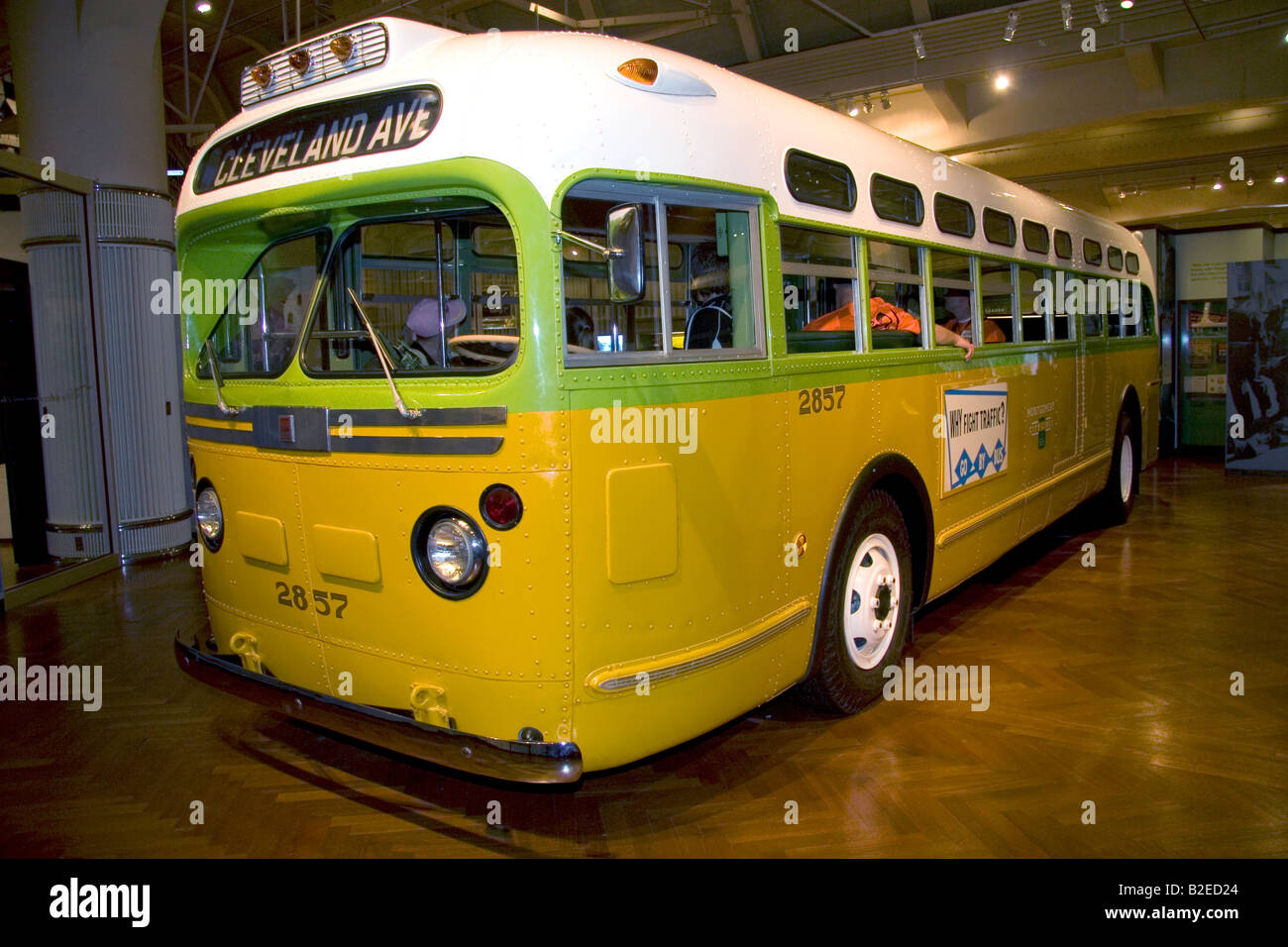 La Rosa Parks bus sul display presso la Henry Ford Museum a Dearborn Michigan Foto Stock