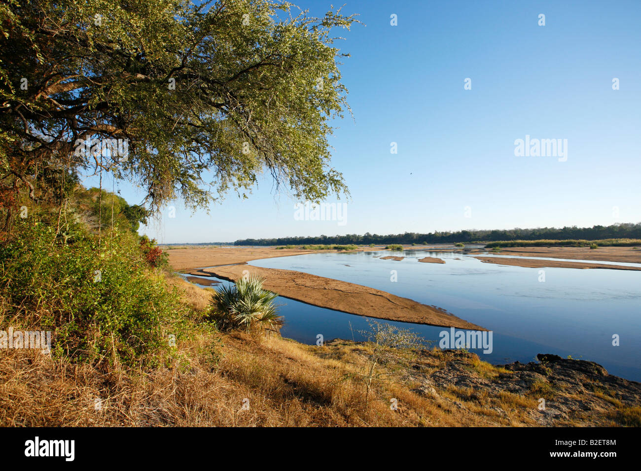 Una vista sul fiume Save Foto Stock