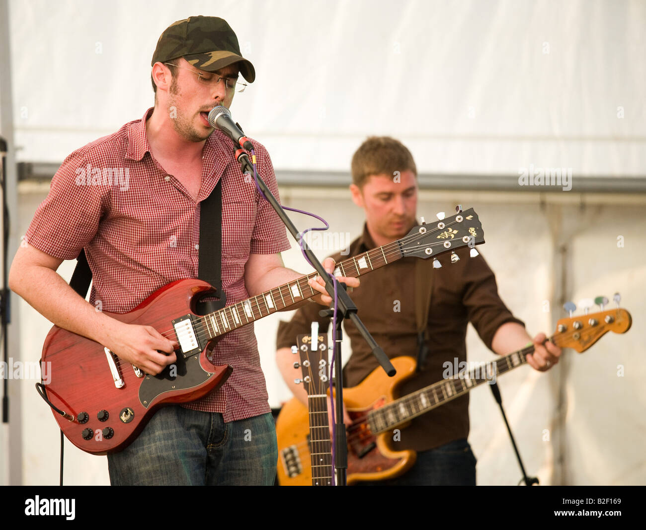 De Rosa nel Solus emergendo nuovi talenti tenda Wickerman Festival 2008 a sud ovest della Scozia, 26 luglio 2008 Kirkcarswell Est Foto Stock