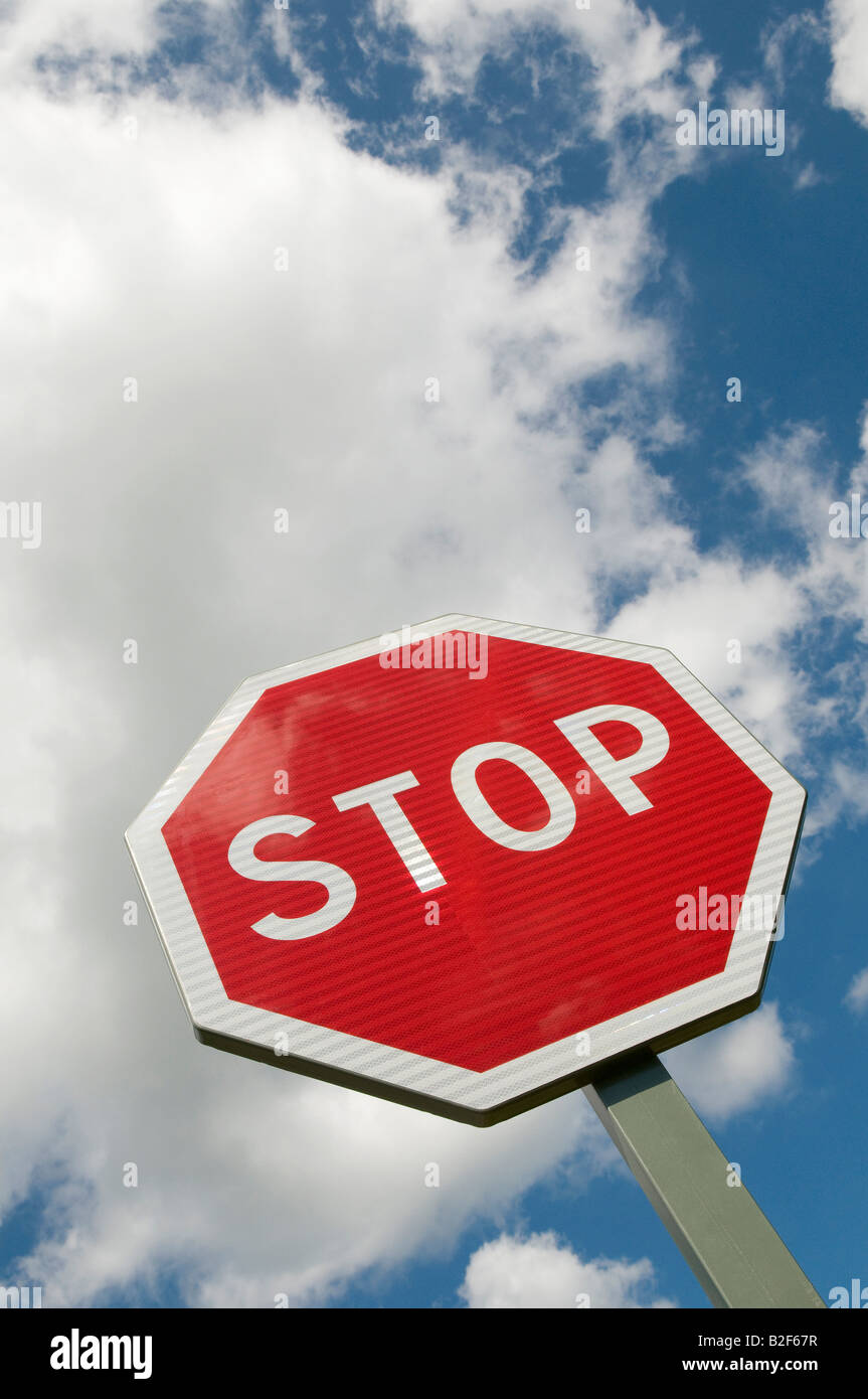 Strada stop, Francia Foto Stock