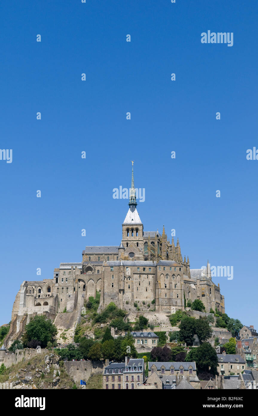 Mont st michel, Normandia, Francia Foto Stock