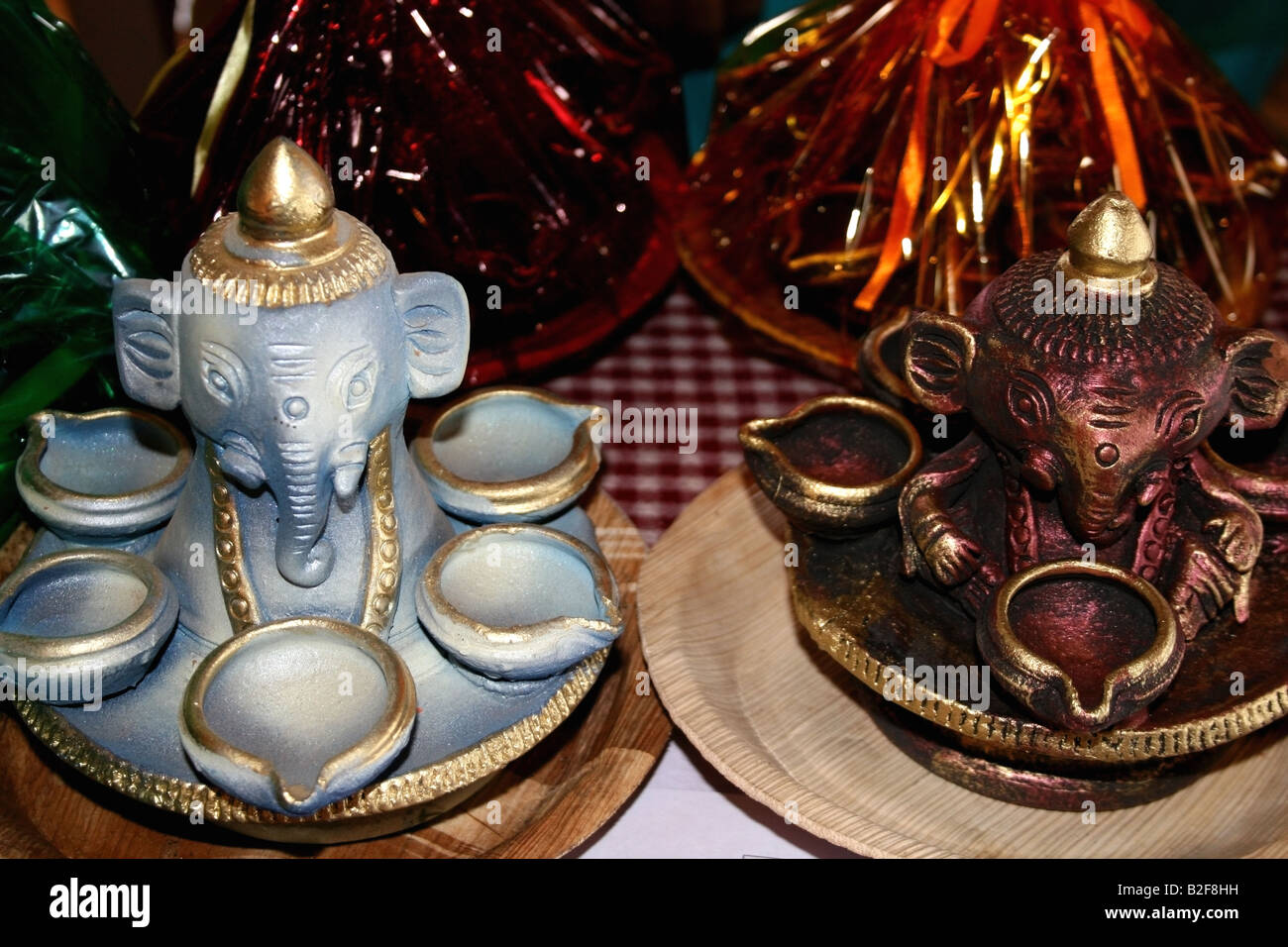 Ganesh Divali stile lampade per vendita a Diwali Mela ( fayre ) , India Foto Stock