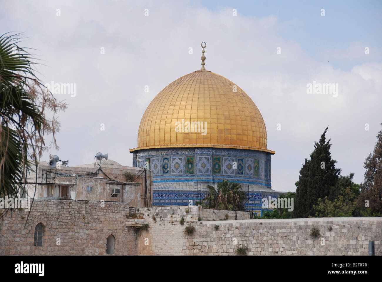 Israele Gerusalemme la cupola dorata della roccia Maggio 2008 Foto Stock