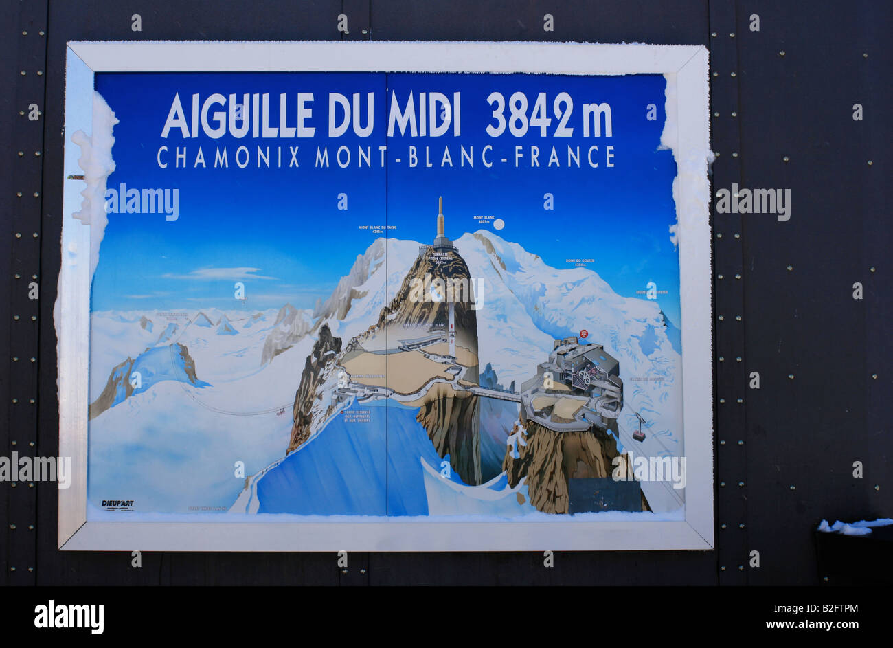 Aigulle Du Midi, Chamonix Mont-Blanc, Francia Foto Stock