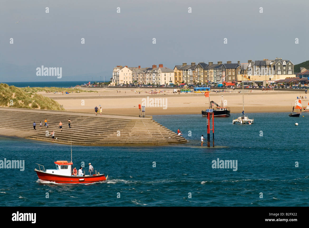 Barmouth Gwynedd UK 2008 Seaside Resort costa occidentale del Galles del Nord HOMER SYKES Foto Stock