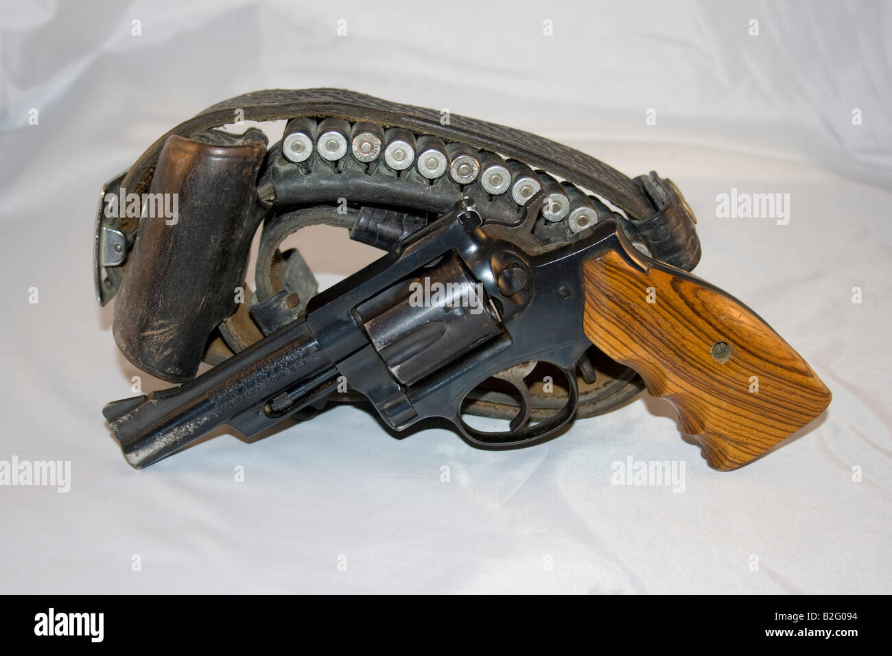 Silo-357 Magnum con cinghia e serbatoi Foto Stock