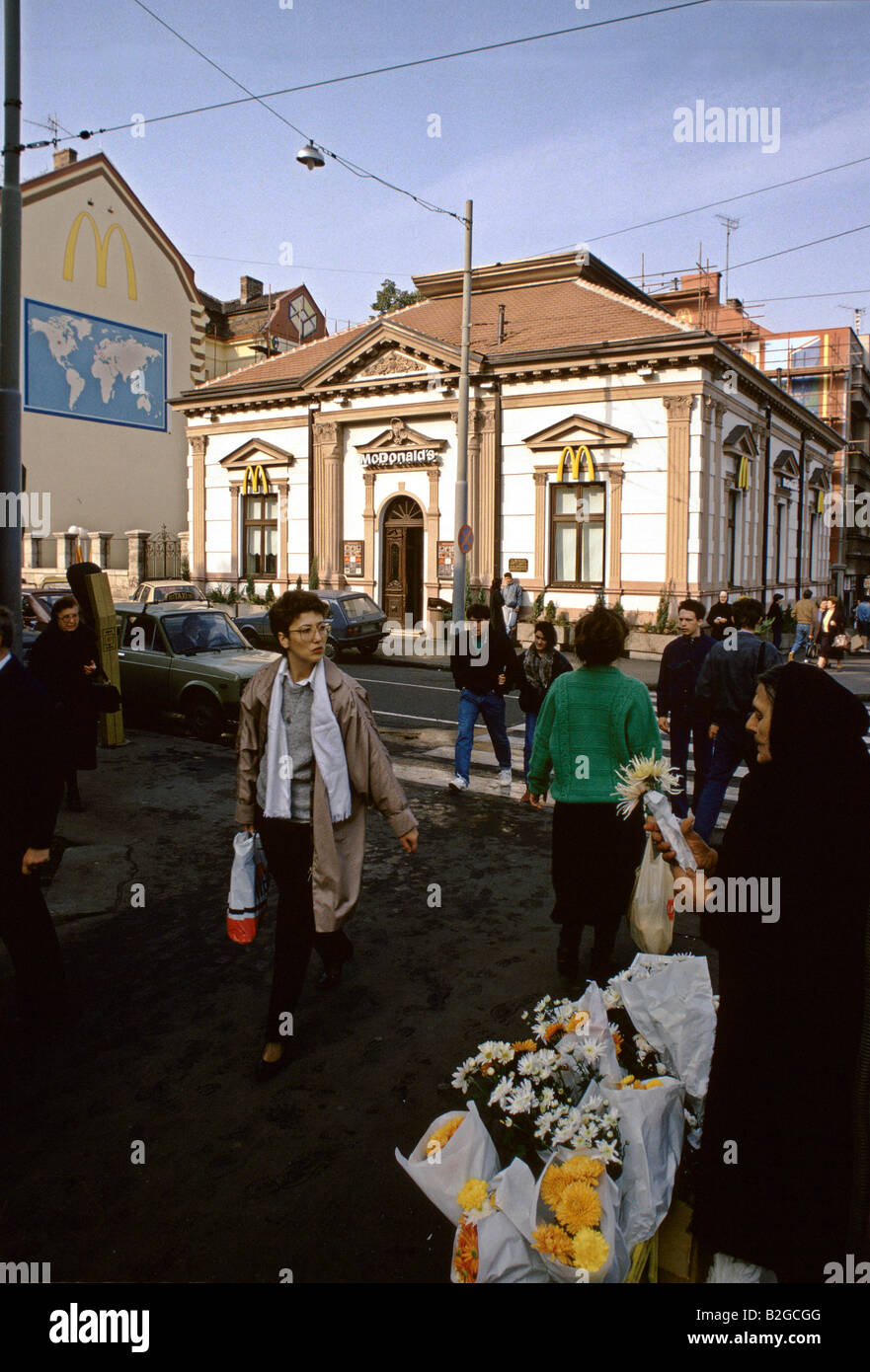 Mcdonalds in BELGRADE SERBIA Foto Stock