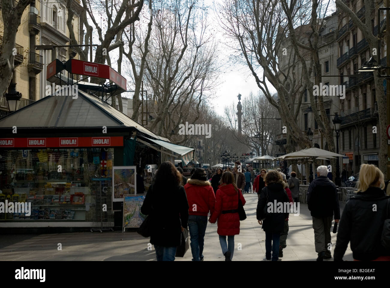 Las Ramblas BARCELLONA SPAGNA Foto Stock