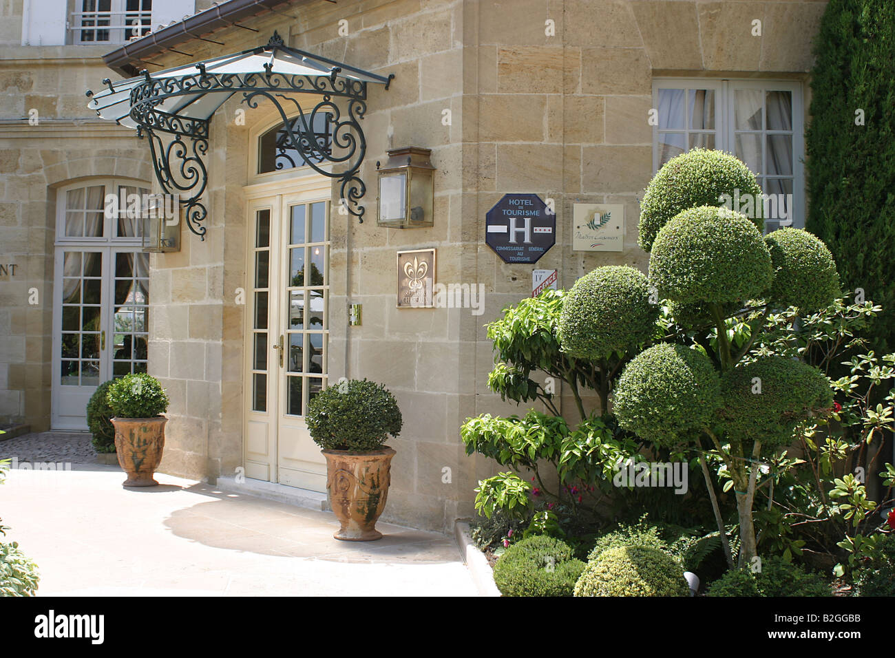 St Emilion quartieri storici della città paese Francia pittoresca casa Europa Foto Stock