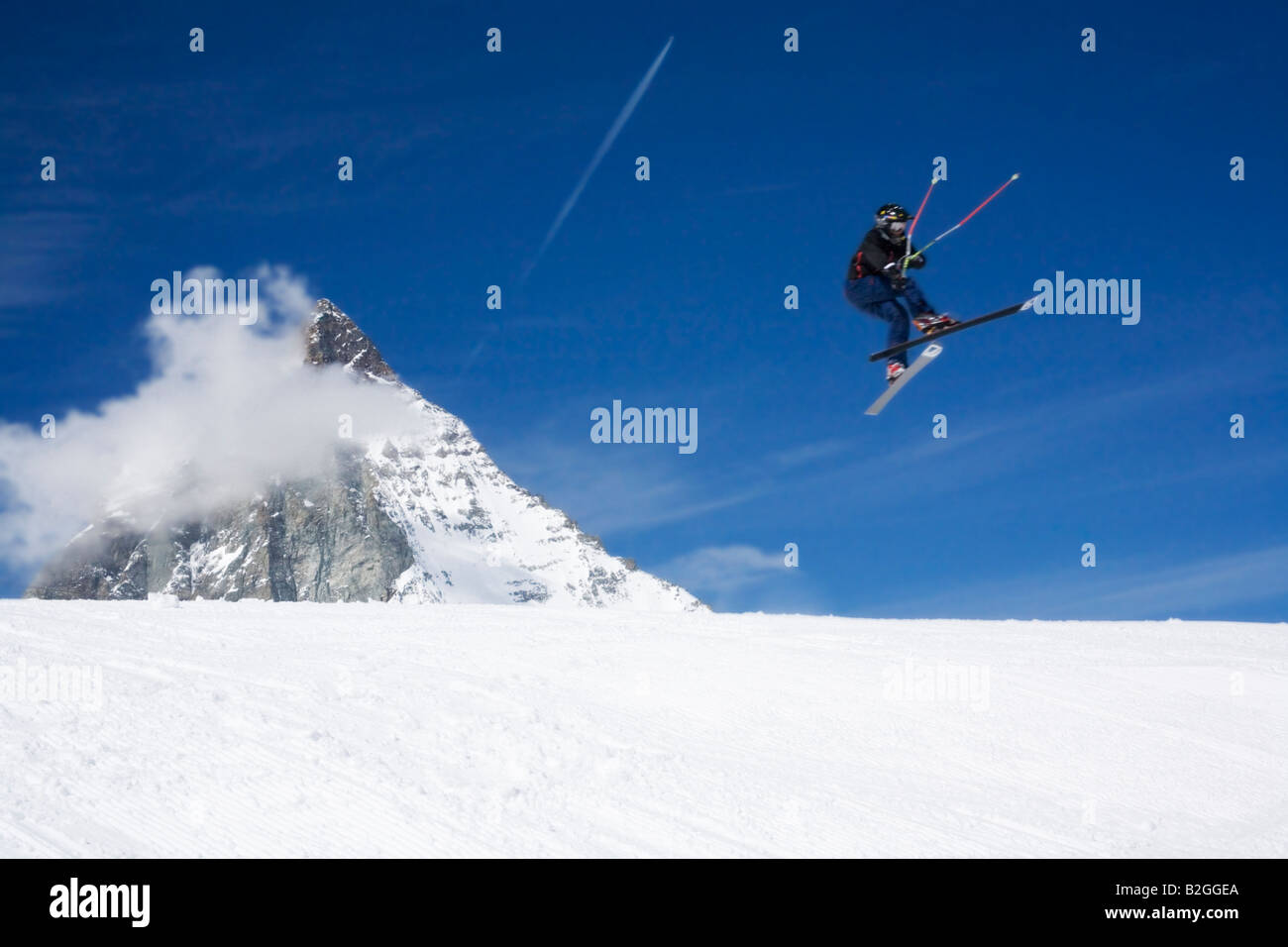 Sci freestyle skisport alpi vacanza skeiing comprensorio sciistico skigebiet piste da sci Foto Stock