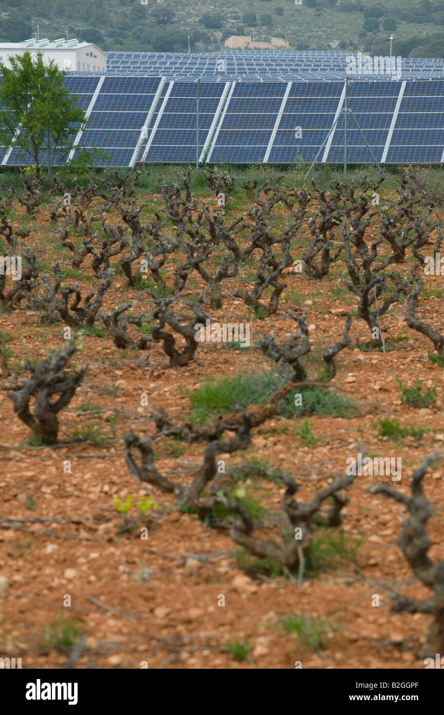 Il solare fotovoltaico Park a Beneixama, Alicante, Spagna Foto Stock