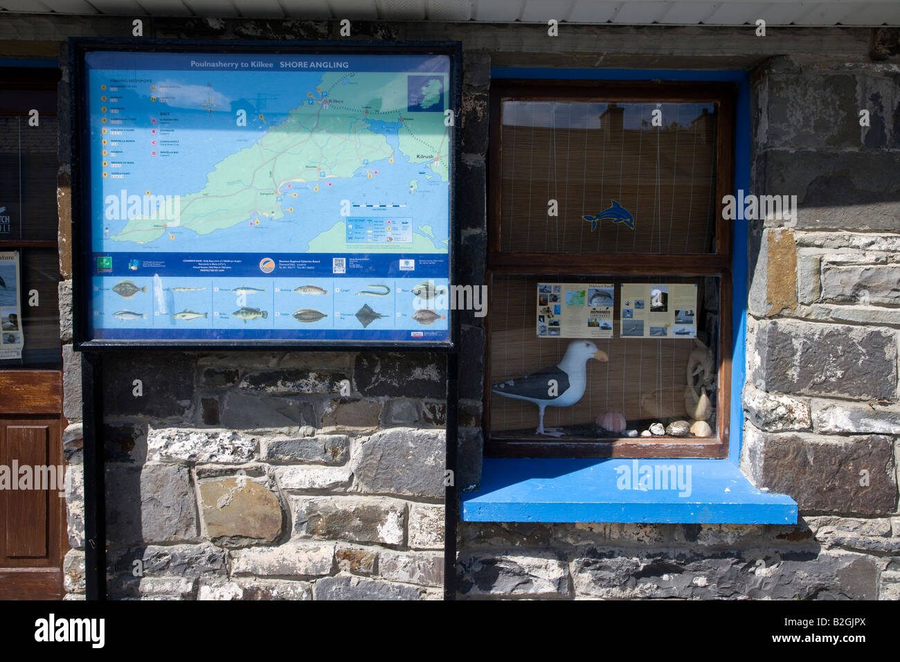 Coast Guard office in Carrigaholt, nella contea di Clare Irlanda Foto Stock