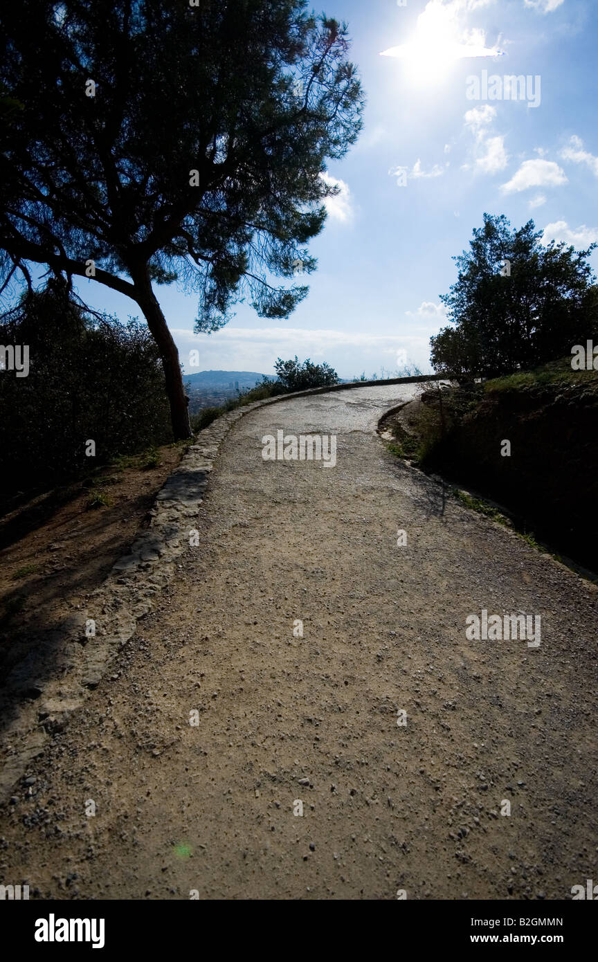 Park Guell Barcellona Spagna Foto Stock