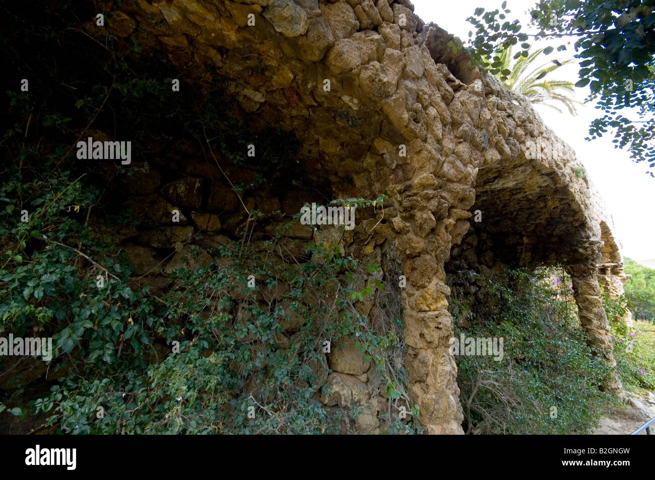 Park Guell Barcellona Foto Stock