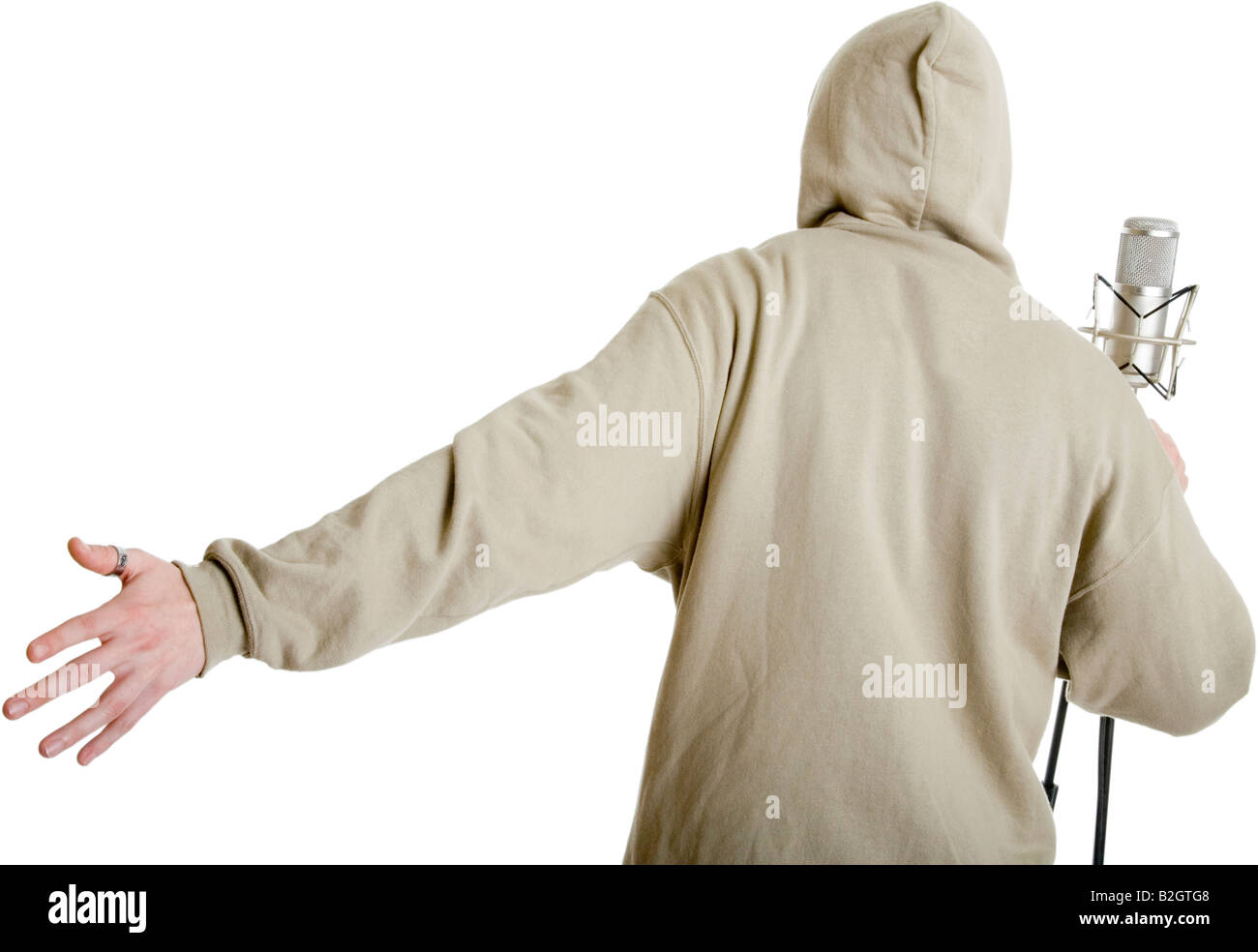 Homeboy giovane rapper rap hip hop hiphop cappuccio del cofano dancing azione mimica stile di vita persone musica cultura giovanile Foto Stock