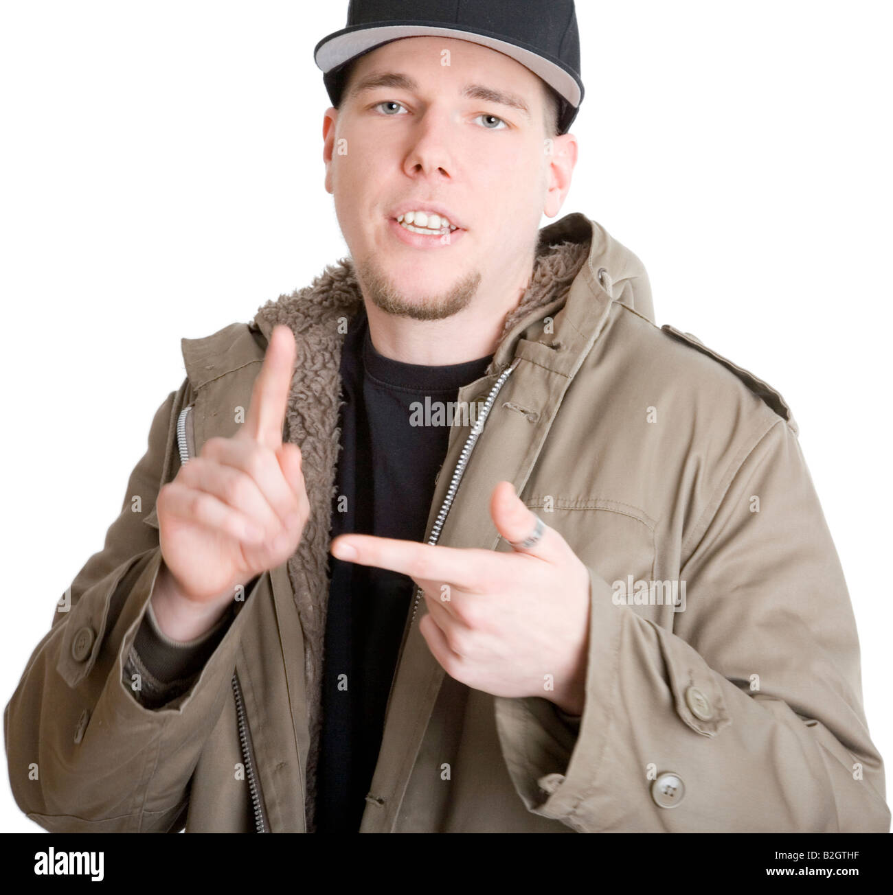 Giovane uomo rapper rap hip hop hiphop basecap cappello da baseball dancing  azione mimica persone stile di vita persone musica ritratto Foto stock -  Alamy