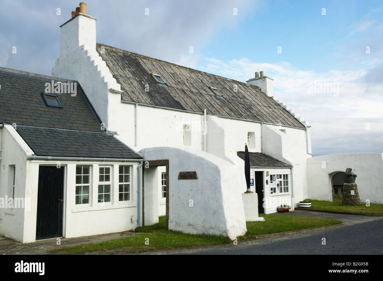 Il vecchio Haa, Burravoe, Yell, isole Shetland, Scotland, Regno Unito. Un diciassettesimo secolo Laird's House Foto Stock