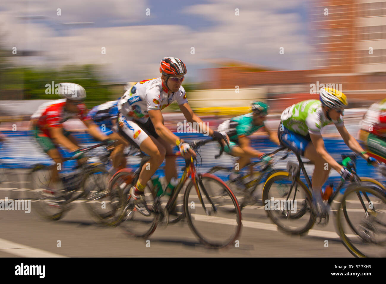 ARLINGTON VIRGINIA USA 8 CSC annuale Invitational Pro Am bicicletta da corsa su strada nel Clarendon Foto Stock