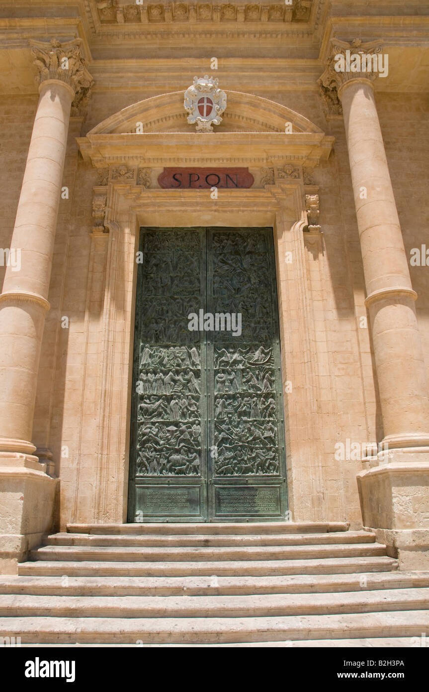 La cattedrale di San Nicola della porta, Noto, Sicilia, Italia Foto Stock