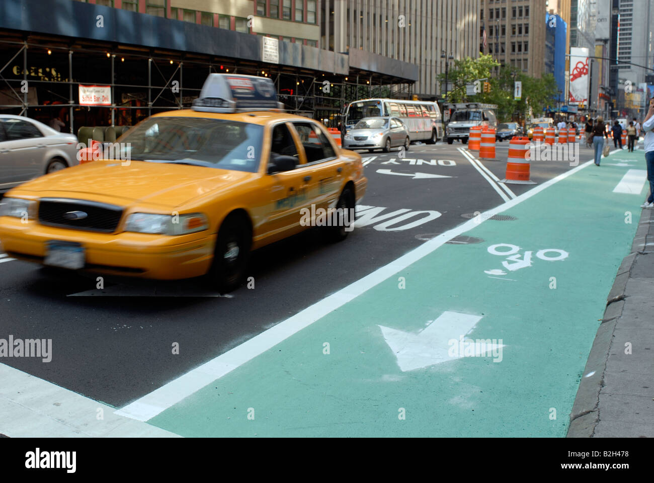 Broadway at West 38th St in capo del distretto di New York Foto Stock