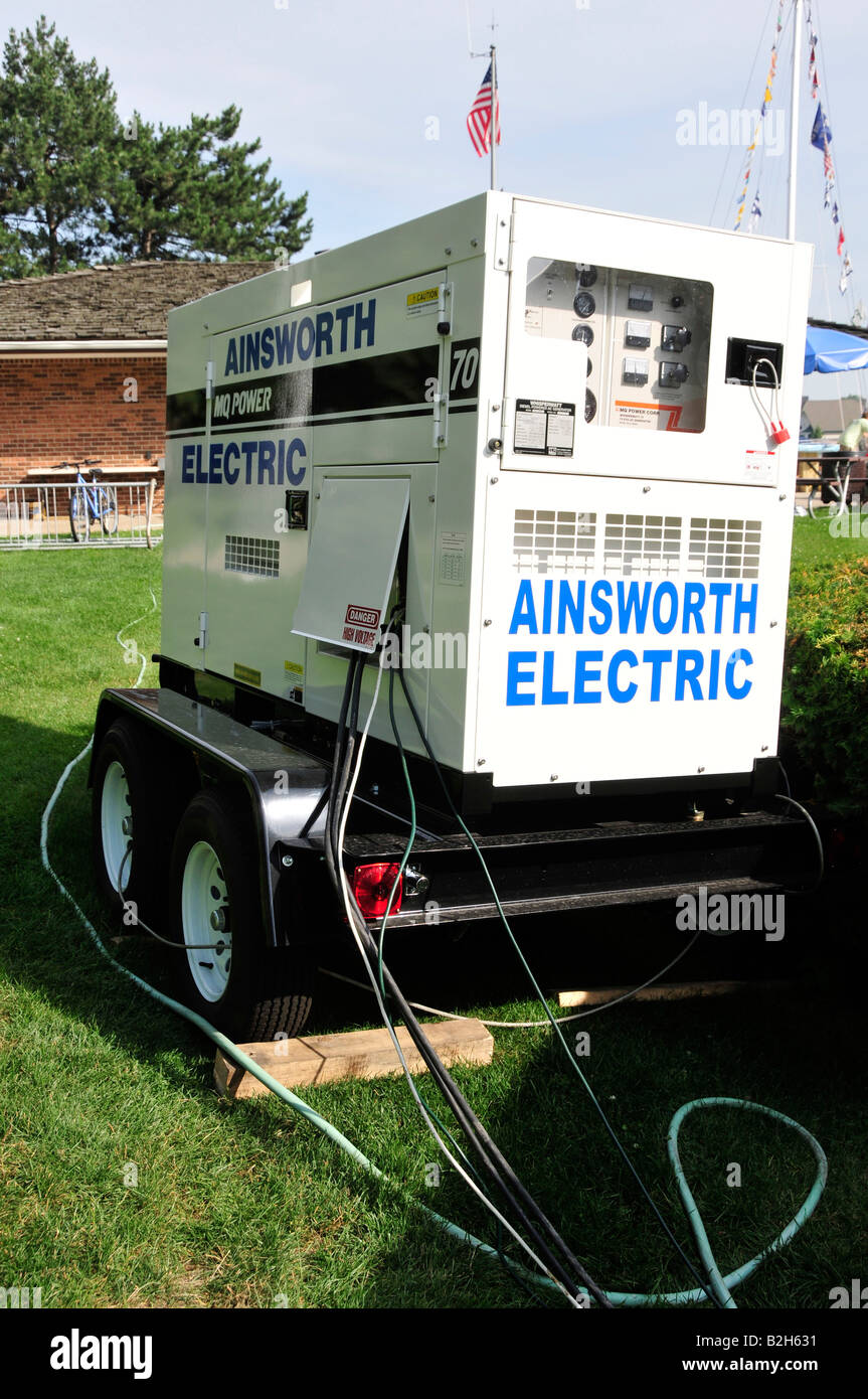 Grande generatore elettrico Foto Stock