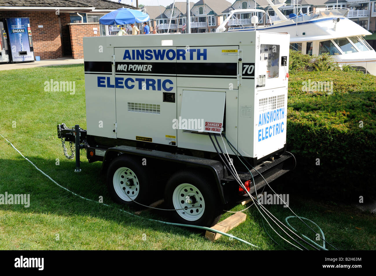 Grande generatore elettrico Foto Stock