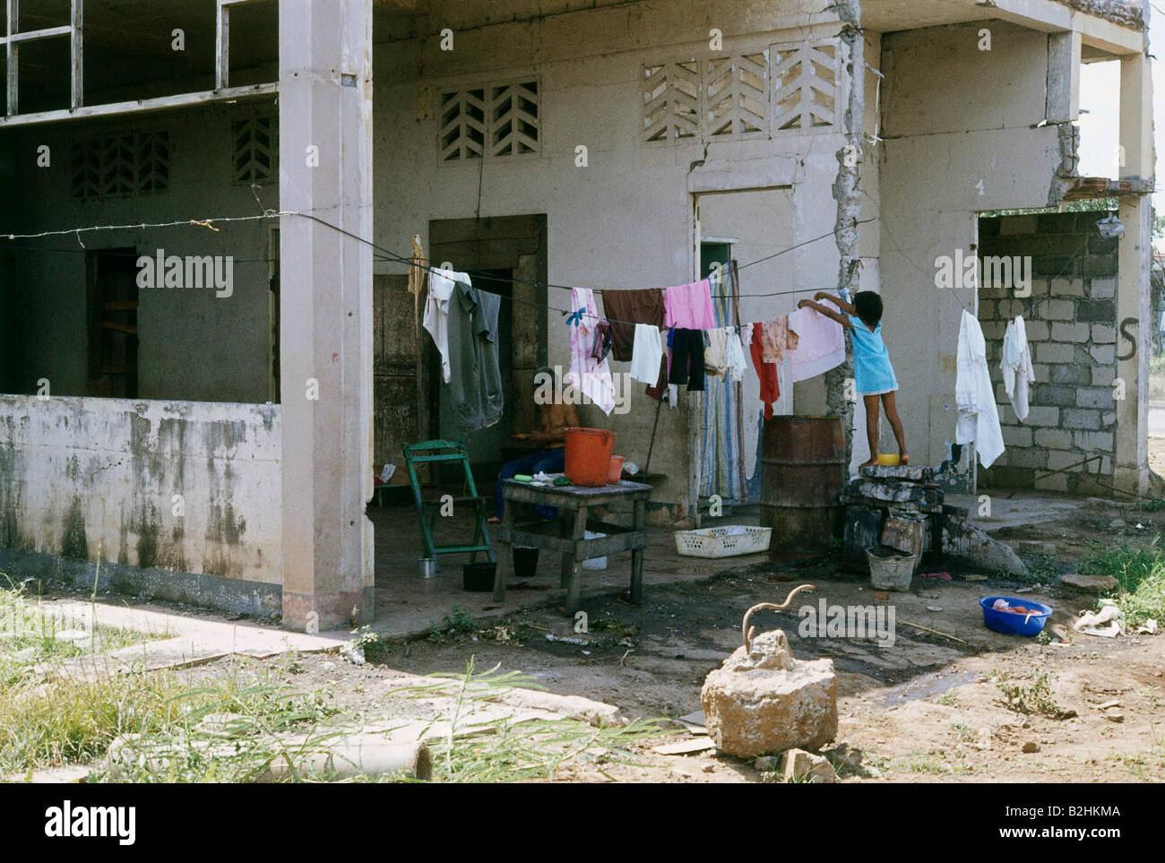 Geografia / viaggio, Nicaragua, persone, famiglia, casa, Managua, Foto Stock