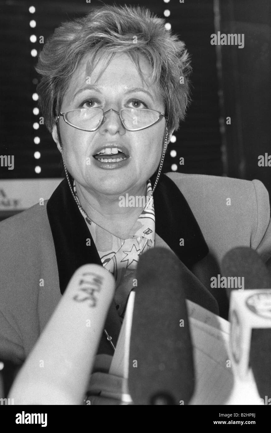 Wulf-Mathies, Monika, * 17.03.1942, sindacalista e politico tedesco (DOCUP), presidente del sindacato ÖTV 1982-1994, Portrait, 1992, Foto Stock