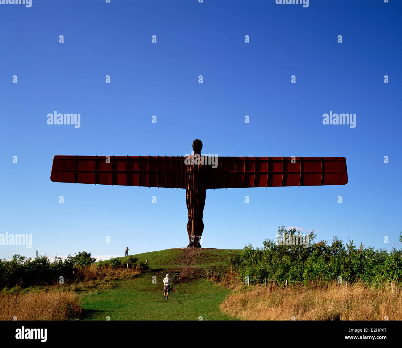 Antony Gormley Angelo del Nord,Gateshead, Regno Unito Foto Stock