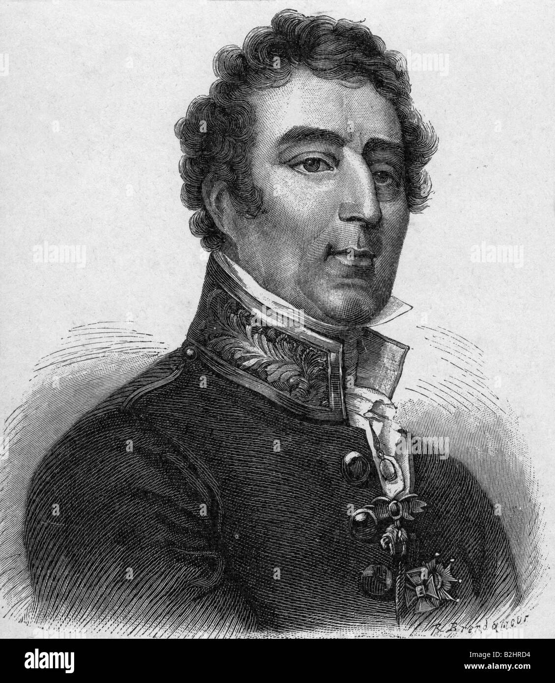 Wellington, Arthur Wellesley duca di, 1.5.1769 - 14.9.1852, generale britannico e politico, ritratto, incisione, 19th secolo, Foto Stock