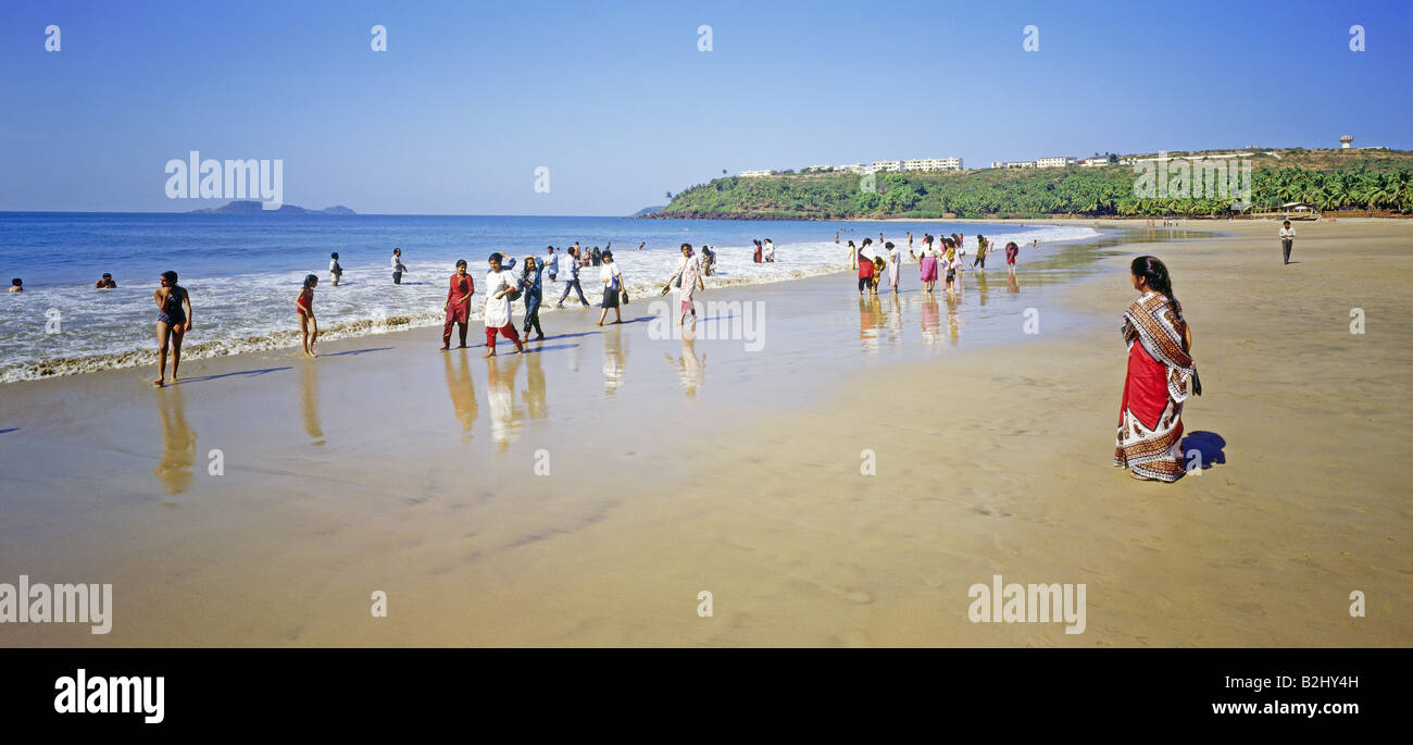Geografia / viaggi, India, Goa, spiaggia presso l'hotel Oberoi Bogmalo beach, vacanza, vacanze, ferie, vista panoramica , Indiana wo Foto Stock