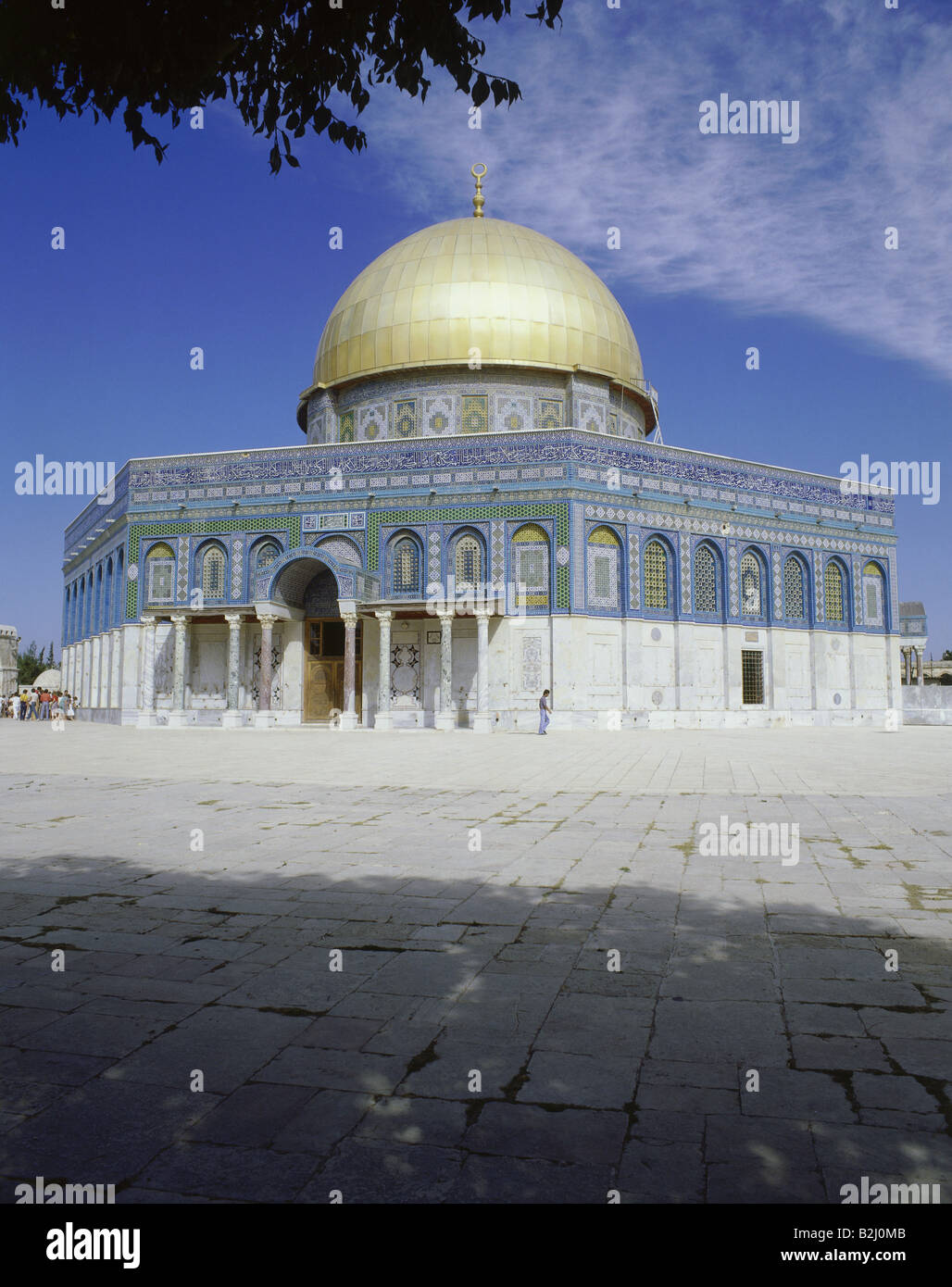 Geografia / viaggi, Israele, Gerusalemme, Cupola della roccia, santuario, cupola, Abd al Malik, santuario, il monte del tempio, santuario nobile, andare Foto Stock