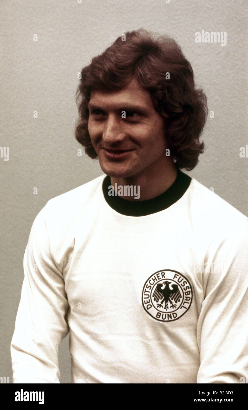 Herzog, Dieter, * 15.7.1946, atleta tedesco (calcio), mezza lunghezza, WM 1974, campionato del mondo, Germania, Foto Stock