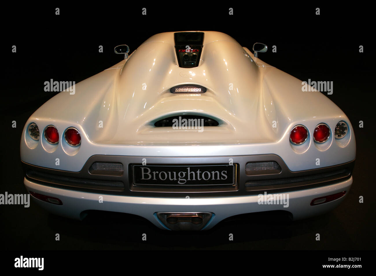 Koenigsegg CCR sul display al Motor Show di Londra Foto Stock