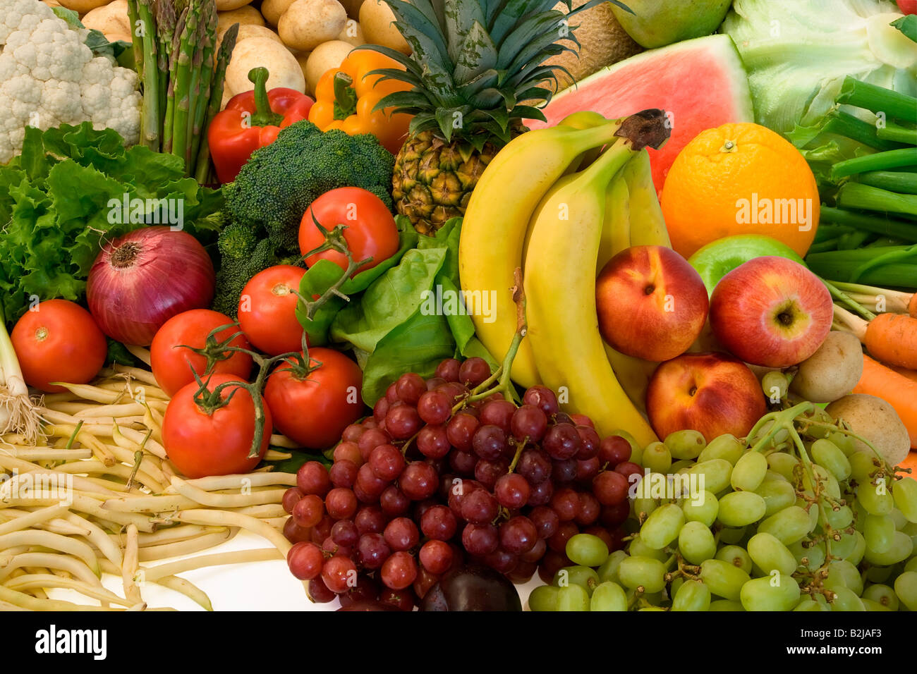 Si tratta di una chiusura di ortaggi e di frutta Foto Stock