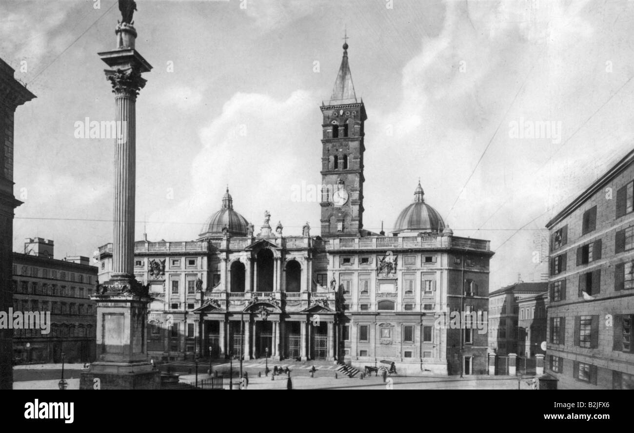 Geografia, Italia, città, Roma, chiese, Basilica di Santa Maria maggiore, costruita sotto papa Sisto III, 432 - 440, Foto Stock