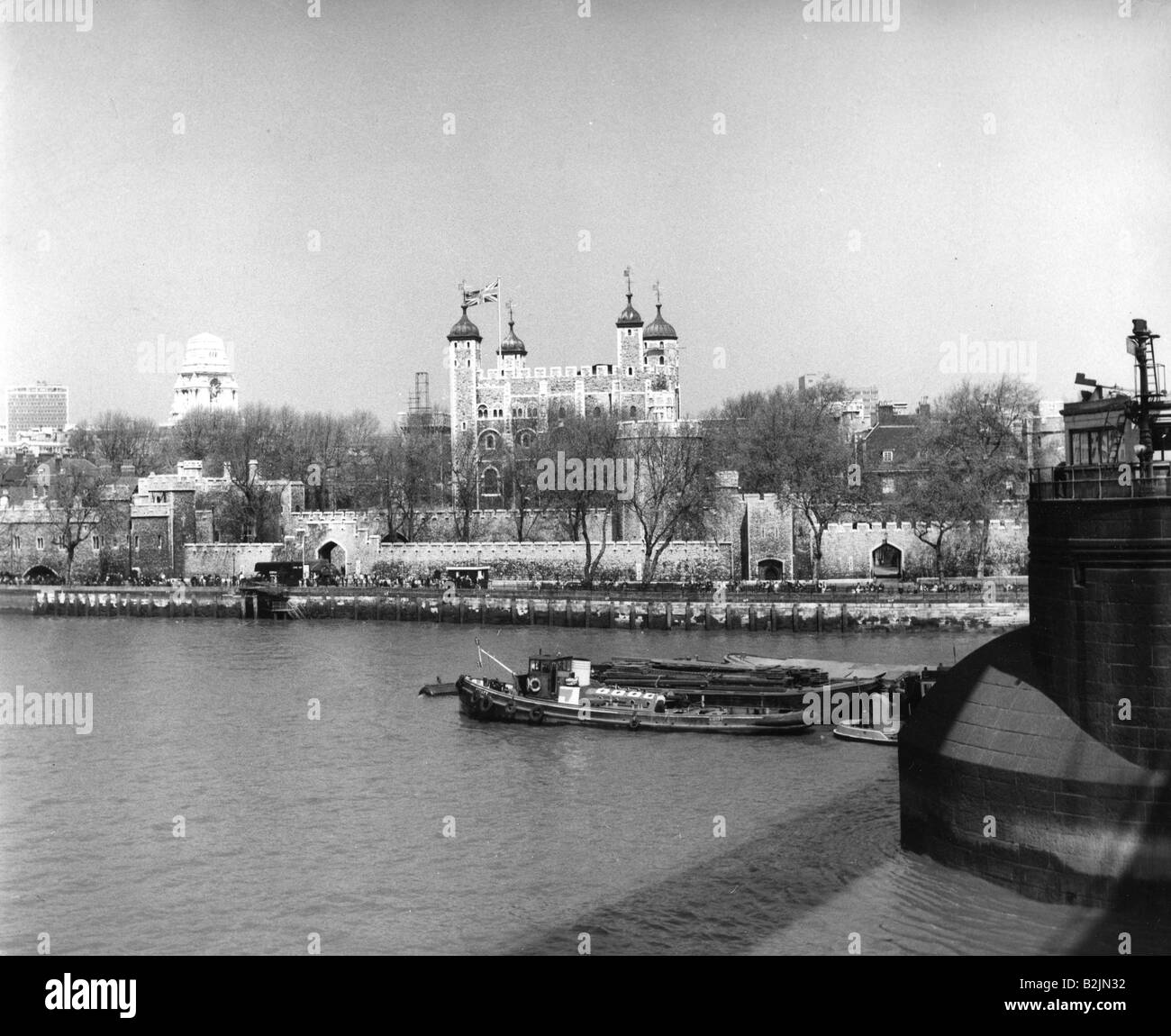 Geografia / viaggio, Gran Bretagna, Londra, città, edifici, White Tower, vista esterna, 1950s, Foto Stock