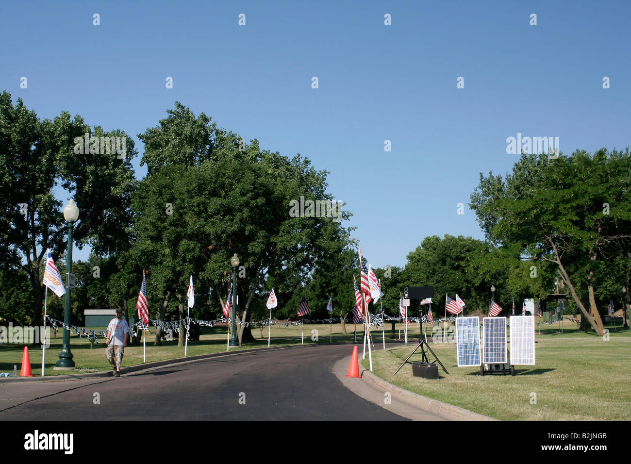 Solar Challenge 2008 cade gate Park a Sioux Falls South Dakota Foto Stock