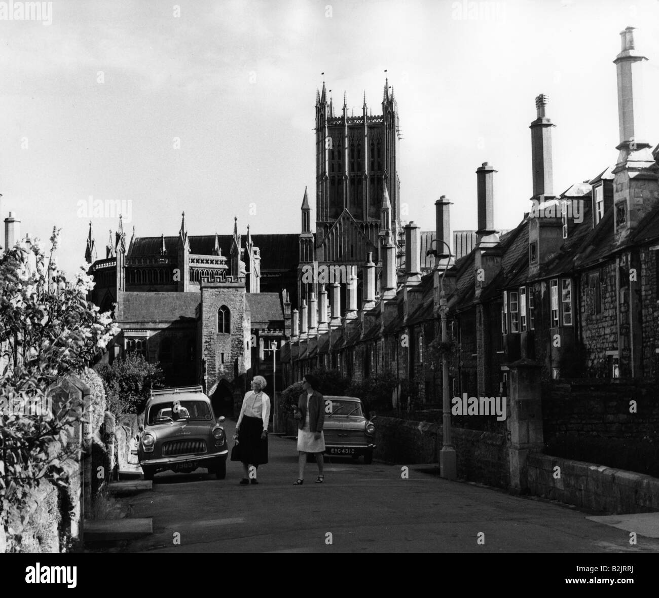 Geografia / viaggio, Gran Bretagna, città, pozzi, chiese, Cattedrale di St. Andrews, vista esterna, 1960s, Foto Stock