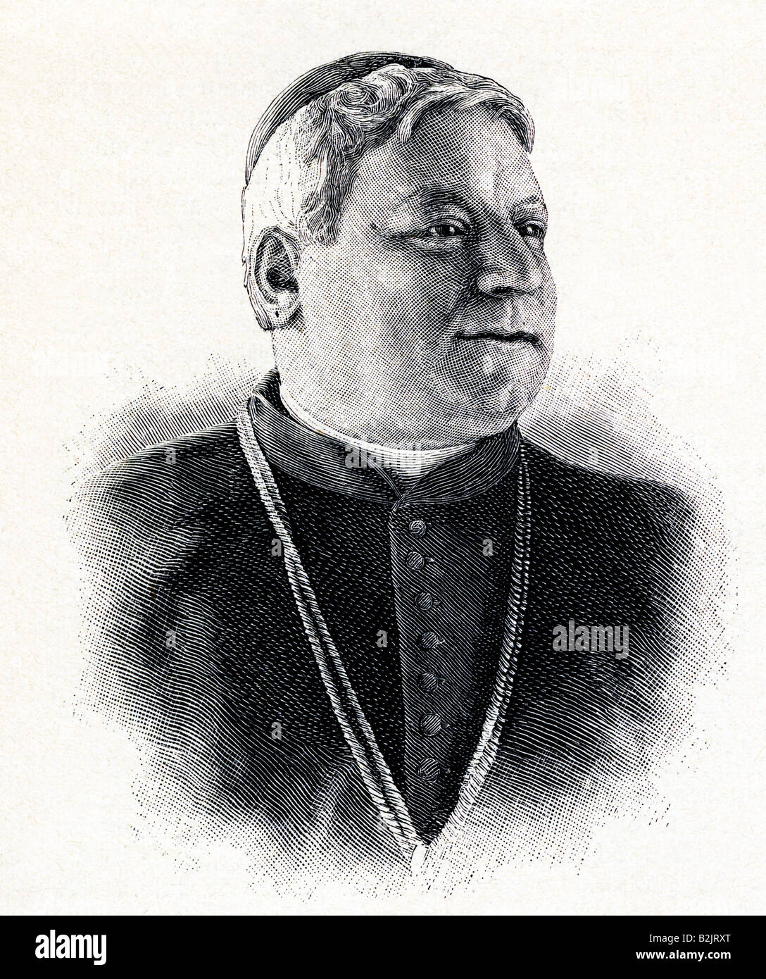 Jacobini, Angelo, 25.4.1825 - 3.3.1886, Clergyman italiano, ritratto, incisione in legno, circa 1885, , Foto Stock