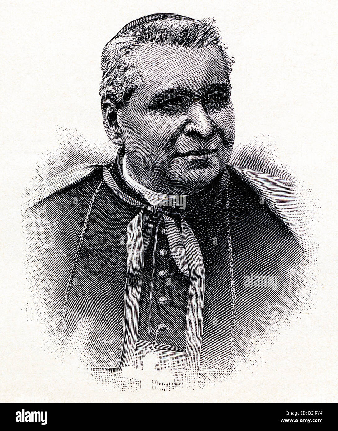 Simeoni, Giovanni, 12.7.1816 - 14.1.1892, Clergyman italiano, ritratto, incisione in legno, circa 1885, , Foto Stock