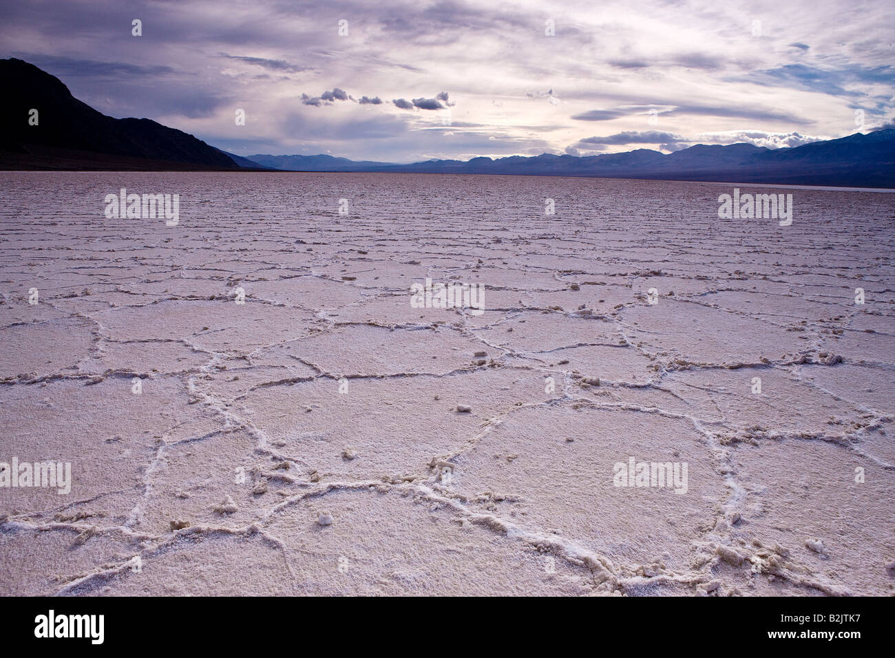 Badwater Basin nel Parco Nazionale della Valle della Morte Foto Stock