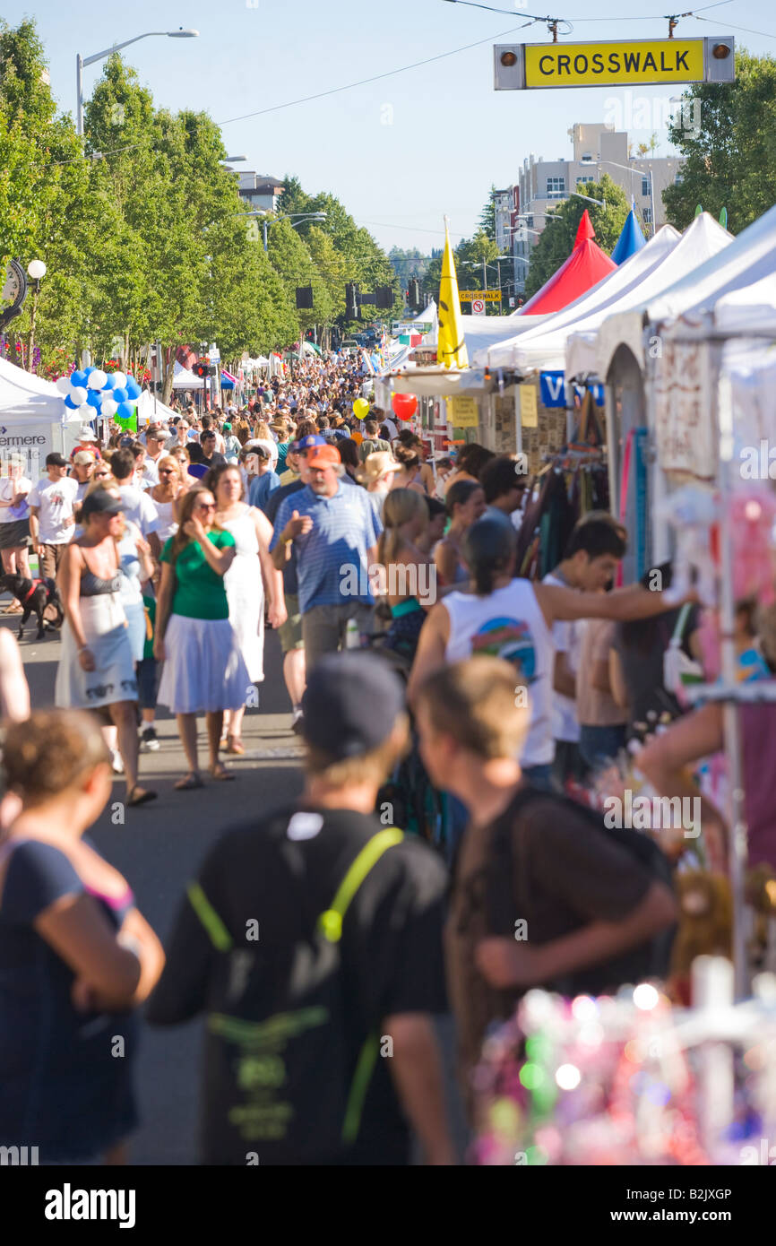 West Seattle Street Fair Summer Festival 2008 Foto Stock