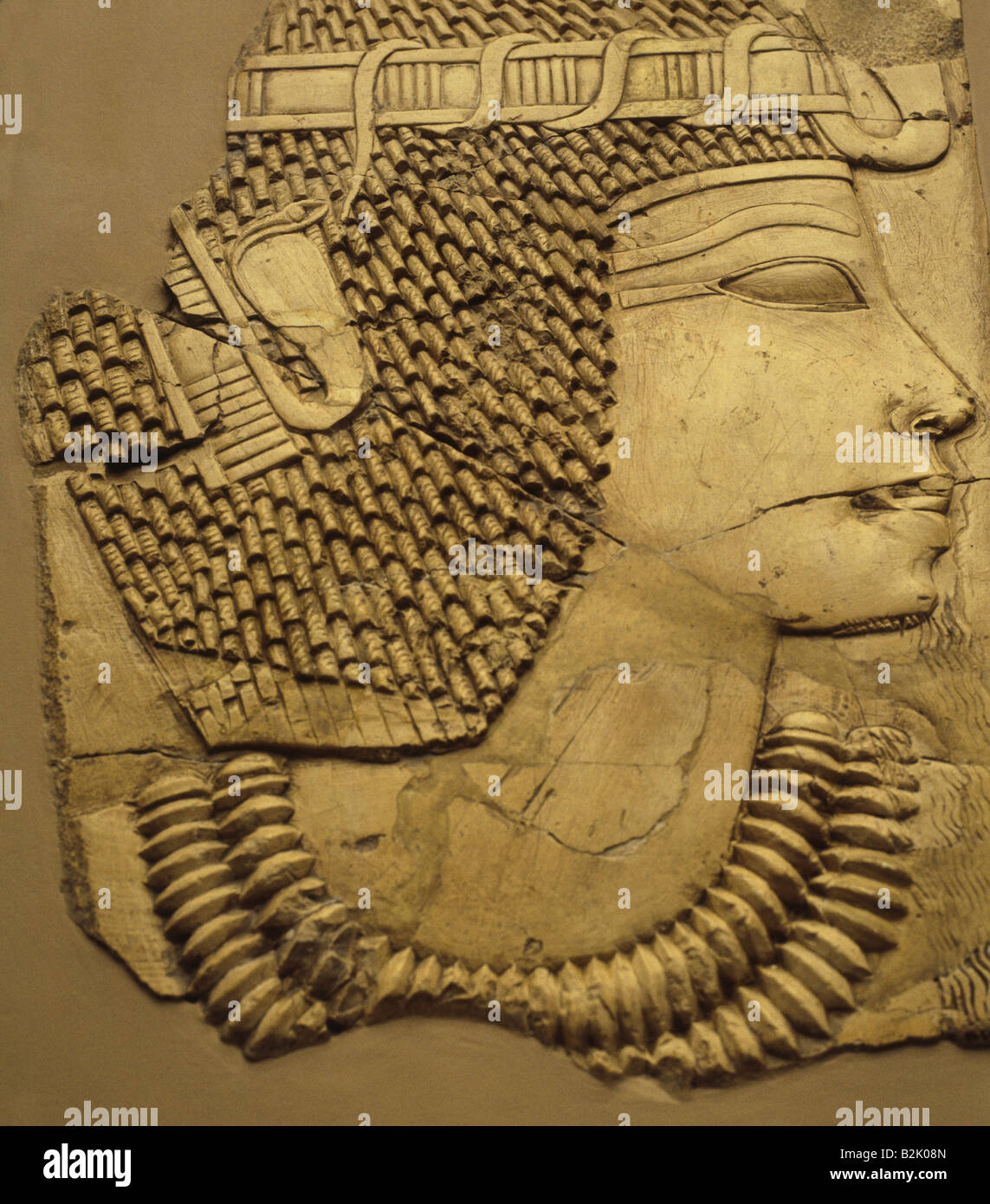 Amenhotep III, re d'Egitto circa 1402 - 1364 a.C. (dinastia 18th), ritratto, rilievo, Tebe occidentali, Museo Egizio, Berlino, , Foto Stock
