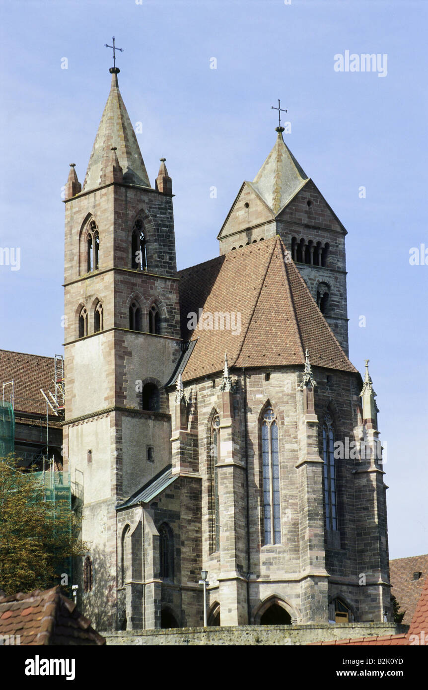 Geografia / viaggi, GERMANIA Baden-Wuerttemberg, Freiburg, chiese e conventi e monasteri, San Stephanus cattedrale costruita: XII - XV secolo, vista esterna, Additional-Rights-Clearance-Info-Not-Available Foto Stock