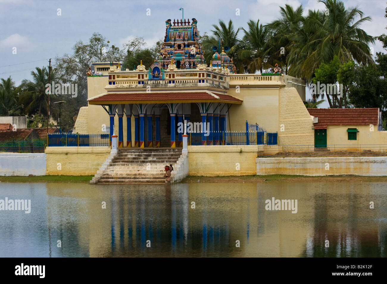 Tempio indù di Chettinad India del Sud Foto Stock